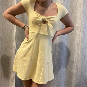 yellow casual summer dress